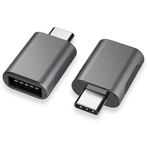 nonda USB C to USB Adapter(2 Pack),USB-C to USB 3.0 Adapter,USB Type-C to USB,Thunderbolt 3 to USB Female Adapter OTG for MacBook Pro2019,MacBook Air 2020,iPad Pro 2020,More Type-C Devices(Space Gray)