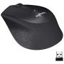 Logitech M330 Silent Plus Wireless Mouse – Enjoy Same Click Feel with 90% Less Click Noise, 2 Year Battery Life, Ergonomic Right-Hand Shape for Computers and Laptops, USB Unifying Receiver, Black