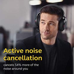 Jabra Evolve2 85 UC Wireless Headphones with Link380c, Stereo, Black – Wireless Bluetooth Headset for Calls and Music, 37 Hours of Battery Life, Advanced Noise Cancelling Headphones
