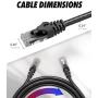 Cat6 Ethernet Cable, 75 ft - RJ45, LAN, UTP CAT 6, Network, Patch, Internet Cable - 75 Feet