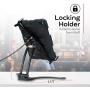 CTA Digital: 2-in-1 Security Multi-Flex Tablet Stand and Magnetic Wall Mount for 7-14” Tablets, Black (PAD-MSKMSB)