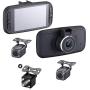 Top Dawg TDEAGLEEYE4 EagleEye4: 3 Cam GPS Dash Cam System with 4 Inch LCD, 1 Power Source and Optional 4th Camera