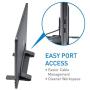 Macally Vertical Laptop Stand for Desk - Adjustable Laptop Holder for Universal Compatibility - Saves Space & Improves Device Airflow - Use as MacBook Stand or Laptop Dock - Weighted Steel Frame