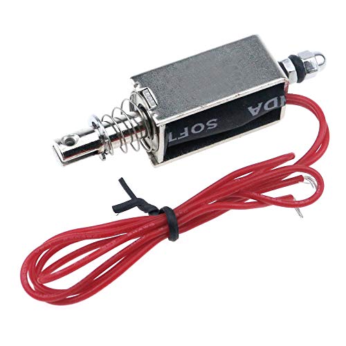 Tulead 12V DC Solenoid Pull Push Electronic Actuator Micro Solenoid Electromagnet 5N Suction