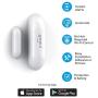 Geeni Smart Door and Window Sensors, White – No Hub Required – Wireless Design, Instant Alerts, Requires 2.4 GHz Wi-Fi