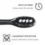 Gleem Electric Toothbrush, Battery Powered, Soft Bristles, Black