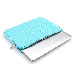 RAINYEAR 11 Inch Laptop Sleeve Diamond Foam Shock Resistant Neoprene Case Fluffy Lining Cover Carrying Bag Compatible with 11.6 MacBook Air Surface for 11'' Chromebook Computer Tablet Notebook(Blue)