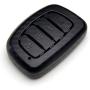 TANGSEN Smart Key Fob Personalized Case Protective Cover for Hyundai Elantra GT Tucson 4 Button Keyless Entry Remote 3D Twill Weave Carbon Fiber ABS Plastic Emboss