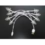 YAGE Tale Christmas Light Phone Charger Cord USB and Bulb Charger 50inch 8LED White Compatible with Phone 5 5s 6 6plus 6s 6s Plus 7 7plus 8 8plus X XR XS XS Max 11Pro Max etc