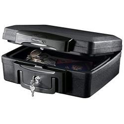 MASTER LOCK Fireproof Security Safe [Fire & Water resistant] [Small] - H0100EURHR0 - For ID papers, Pictures, Small Electronics, Storage Devices