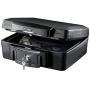 MASTER LOCK Fireproof Security Safe [Fire & Water resistant] [Small] - H0100EURHR0 - For ID papers, Pictures, Small Electronics, Storage Devices