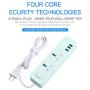 AIAI USB Surge Protector Power Strip 1.8 Meters Line 2500w 2 Outlet 3 USB Ideal for Computers, Home Theatre, Appliances, Office Equipment and More (02B, Green)