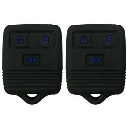 2Pcs Coolbestda Smart Silicone Key fob Cover Case Keyless Rntry Protector Jacket Holder for Ford F150 F250 F350 Explorer Ranger Escape Expedition