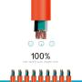 KMC 16AWG Power Outdoor Extension Cord with Light, Bright Orange Extension Cord - 50 Feet