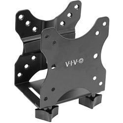 VIVO Adjustable Thin Client Mini PC Mount Bracket, CPU VESA Under Desk and Monitor Arm Computer Holder, Black, MOUNT-PC05C
