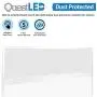 1x4 LED Panel Troffer Edge-Lit Flat (4 Pack) - 3500k, 40W, Flush Drop Ceiling Light for Home, Office, School - Slim LED Lighting Fixtures - 0-10V Dimmable Panel