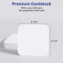Avery Square Cards with Rounded Edges, 2.5'' x 2.5'', Clean Edge, Inkjet, 180 Cards (35702)