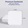 Avery Square Cards with Rounded Edges, 2.5'' x 2.5'', Clean Edge, Inkjet, 180 Cards (35702)
