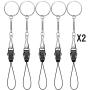 YOUOWO 10 pcs Lanyards for USB Flash Drive Cell Phone Keys iPod mp3 mp4 strap ID Card Badge small lanyard and Other Small Electronic Devices Can disassemble Phone Charms detachable lanyard(10 Pack)