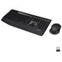 Logitech MK345 Wireless Combo Full-Sized Keyboard with Palm Rest and Comfortable Right-Handed Mouse - Black
