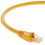 InstallerParts Ethernet Cable CAT6A Cable UTP Booted 1 FT - Yellow - Professional Series - 10Gigabit/Sec Network/High Speed Internet Cable, 550MHZ