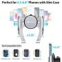 VICSEED Easy Car Phone Mount, Upgraded Stable Air Vent Phone Holder for Car, Cell Phone Car Mount Fit for iPhone SE 11 Pro Max Xs Max XR X 8 7 6s Plus Samsung S20 S10 S9 Note 20 Note10 LG Google Etc.