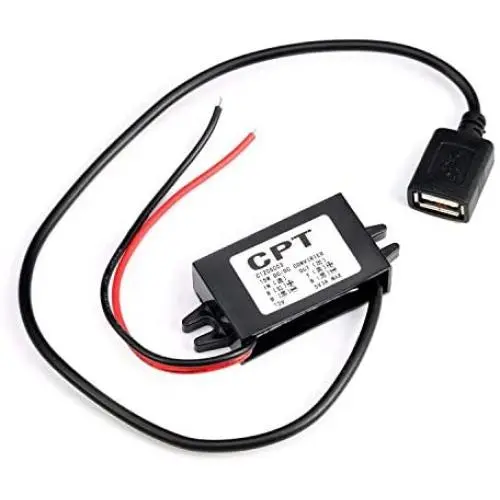 eoocvt DC Converter Buck Module 12V Convert to 5V USB Output Power Adapter