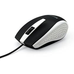 Verbatim Optical Mouse - Wired with USB Accessibility - Mac & PC Compatible - White - 99740