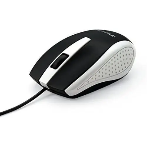 Verbatim Optical Mouse - Wired with USB Accessibility - Mac & PC Compatible - White - 99740