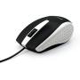 Verbatim Optical Mouse - Wired with USB Accessibility - Mac & PC Compatible - White - 99740