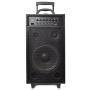Pyle Wireless Portable PA Speaker System - 800W Bluetooth Compatible Rechargeable Battery Powered Outdoor Sound Speaker Microphone Set w/ 30-Pin iPod dock, Wheels - 1/4'' to AUX RCA Cable - PWMA1080IBT