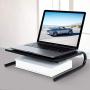 YYOKB Monitor Stand Riser with Vented Holes for Laptop, Computer, iMac, PC, Printer, Ergonomic Desk Organizer (Black)