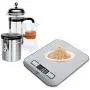 Digital Kitchen Scale Food Multifunction Accuracy Scale LCD Display 11LB 5KG, Food Scales Digital Weight Grams and Oz (Stainless Steel) by Moss and Stone