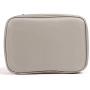 Leather Electronics Organizer,Large Travel Cable Cord Bag Waterproof Gear Accessories Storage Case for USB, Phone, Laptop Charger, Hard Drive,Tech Gadgets (Greyish-Green-Large)