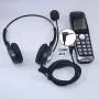 Callez 2.5mm Cordless Phone Headset Dual, Telephone Headsets with Noise Canceling Mic for DECT Phones Panasonic KX-TGE433B KX-TS880 AT&T ML17929 Vtech RCA Cisco Uniden Call Center Home Office(C402D3)