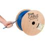 trueCABLE Cat6A Shielded Plenum (CMP), 1000ft, Blue, 23AWG Solid Bare Copper, 750MHz, ETL Listed, Overall Foil Shield (FTP), Bulk Ethernet Cable