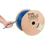 trueCABLE Cat6A Shielded Plenum (CMP), 1000ft, Blue, 23AWG Solid Bare Copper, 750MHz, ETL Listed, Overall Foil Shield (FTP), Bulk Ethernet Cable