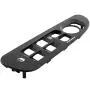 Red Hound Auto 2002-2005 Compatible with Dodge Ram 1500 2500 3500 Quad Cab Bezel Dark Gray for Master Window Switch Panel Plate