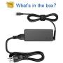 USB-C Laptop Charger 65W 45W for Lenovo Chromebook 100e 300e 500e C330 S330 ThinkPad T480 T480s T580 T580s E480 E580 Yoga A485 T490S T590 C930 C940 13 IdeaPad 730s AC Adapter Power Supply