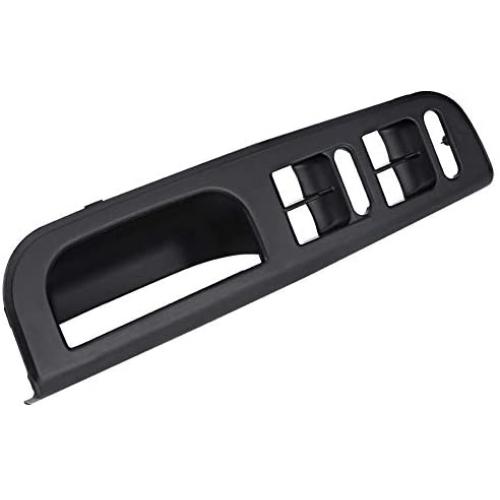 Master Window Switch Control Panel Cover Trim with Pull Handle Trim for VW Golf Passat Jett 1998-2004(Black)