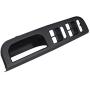 Master Window Switch Control Panel Cover Trim with Pull Handle Trim for VW Golf Passat Jett 1998-2004(Black)