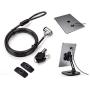 AboveTEK Laptop Lock, Tablet Lock Security Cable, 2 Keys Durable Steel iPad Locking Kit w/Adhesive Anchors, Anti Theft Hardware Protection for iPhone Mobile Notebook Computer Monitor Mac Book Laptop