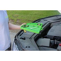 Gripty | PREMIUM Silicone Tool Tray | Flexible | Multi Purpose Mat | Portable Tool Box Organizer | No Magnets | Easy Clean Up | (Medium-ORIGINAL Green)