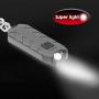 Mini Flashlight Keychain LED Torch with Micro USB Rechargeable Tiny Flashlight,150 Lumen Inbuilt Magnet Sticking Small Pocket Torch for Camping, Hiking, Emergency (Dick Black)