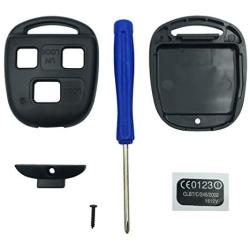 Replacement Keyless Entry Remote Control Key Fob Case Fit For Toyota Land Cruiser Key Fob Shell Cover No Chip (3 Button)