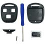 Replacement Keyless Entry Remote Control Key Fob Case Fit For Toyota Land Cruiser Key Fob Shell Cover No Chip (3 Button)