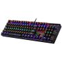 Redragon K551 Mechanical Gaming Keyboard RGB LED Rainbow Backlit Wired Keyboard with Red Switches for Windows Gaming PC (104 Keys, Black)