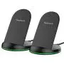 Yootech [2 Pack] Wireless Charger Qi-Certified 10W Max Wireless Charging Stand, Compatible with iPhone SE 2020/11 Pro Max, Galaxy S21/S20/Note 10/S10 Plus/S10E(No AC Adapter)