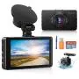Dash Camera for Cars, Super Night Vision Dash Cam Front and Rear with 32G SD Card, 1080P FHD DVR Car Dashboard Camera with G-Sensor, WDR, Parking Monitor, Loop Recording, Motion Detection 【2021 New】