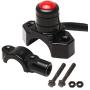 Monrand CNC Universal Motorcycle Engine Stop Start Kill Switch Push Button With Mounting Backplate Fit For ATV Dirt Pit Bike Scooter 22mm Handlebar